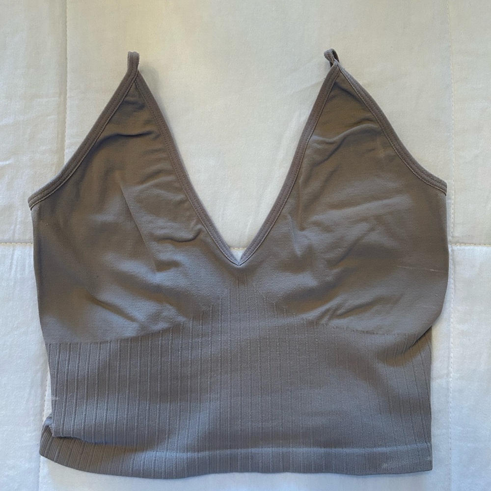 By Together Brown Crop Top